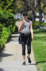 Pregnant STACY KEIBLER Out and About in Beverly Hills 04/02/2020