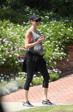 Pregnant STACY KEIBLER Out and About in Beverly Hills 04/02/2020