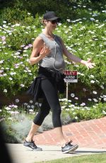 Pregnant STACY KEIBLER Out and About in Beverly Hills 04/02/2020