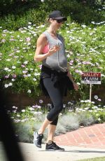 Pregnant STACY KEIBLER Out and About in Beverly Hills 04/02/2020