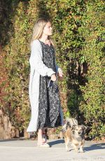 RACHAEL TAYLOR Out with Her Dog in Los Angeles 04/15/2020