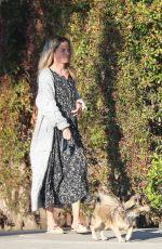 RACHAEL TAYLOR Out with Her Dog in Los Angeles 04/15/2020