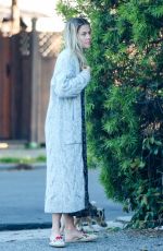 RACHAEL TAYLOR Out with Her Dog in Los Angeles 04/15/2020