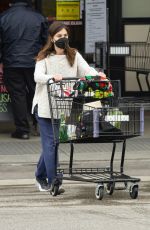 RANEY QUALLEY Wearing a Mask at Vons Market in Los Angeles 04/10/2020