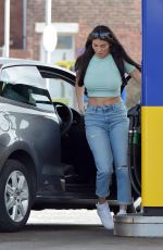 REBECCA GORMLEY in Denim at a Gas Station in Newcastle 04/07/2020