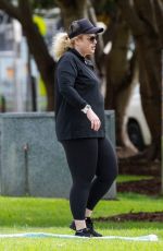 REBEL WILSON Training at a Park and then Shopping in Sydney 04/07/2020