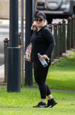 REBEL WILSON Training at a Park and then Shopping in Sydney 04/07/2020