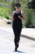 REESE WITHERSPOON and AVA PHILLIPPE Out Jogging in Brentwood 04/11/2020