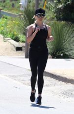 REESE WITHERSPOON and AVA PHILLIPPE Out Jogging in Brentwood 04/11/2020