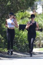 REESE WITHERSPOON and AVA PHILLIPPE Out Jogging in Brentwood 04/11/2020