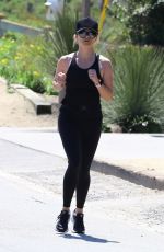 REESE WITHERSPOON and AVA PHILLIPPE Out Jogging in Brentwood 04/11/2020