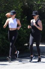 REESE WITHERSPOON and AVA PHILLIPPE Out Jogging in Brentwood 04/11/2020