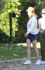 REESE WITHERSPOON and AVA PHILLIPPE Wearin Masks Out in Brentwood 04/19/2020