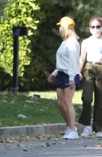 REESE WITHERSPOON and AVA PHILLIPPE Wearin Masks Out in Brentwood 04/19/2020
