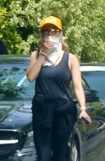 REESE WITHERSPOON Out Jogging in Brentwood 03/31/2020