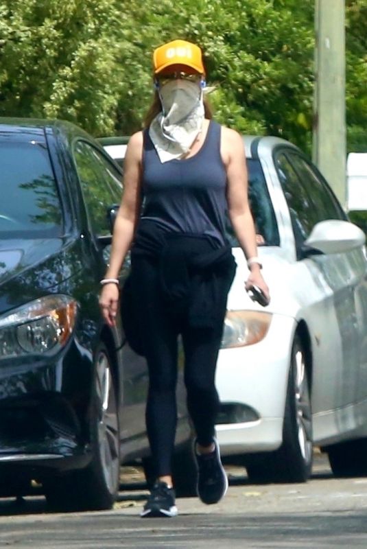 REESE WITHERSPOON Out Jogging in Brentwood 03/31/2020