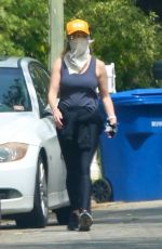 REESE WITHERSPOON Out Jogging in Brentwood 03/31/2020