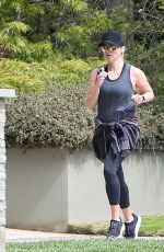 REESE WITHERSPOON Out Jogging in Los Angeles 04/07/2020