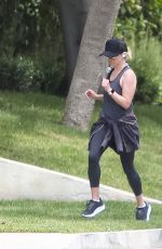 REESE WITHERSPOON Out Jogging in Los Angeles 04/07/2020
