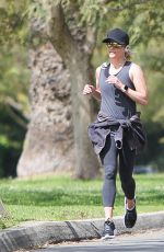 REESE WITHERSPOON Out Jogging in Los Angeles 04/07/2020