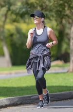 REESE WITHERSPOON Out Jogging in Los Angeles 04/07/2020