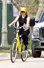 REESE WITHERSPOON Out Riding Bike in Pacific Palisades 03/31/2020