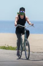 REESE WITHERSPOON Out Riding Her Bike in Malibu 04/24/2020