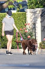 REESE WITHERSPOON Out with Her Dog in Brentwood 04/27/2020