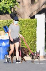 REESE WITHERSPOON Out with Her Dog in Brentwood 04/27/2020