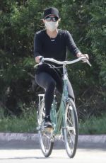 REESE WITHERSPOON Wearing Mask Out for Bike Ride in Malibu 04/19/2020