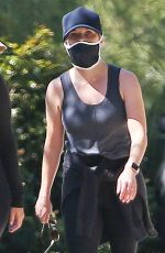 REESE WITHERSPOON Wearing Mask Out in Brentwood 04/21/2020