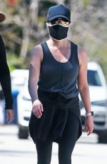 REESE WITHERSPOON Wearing Mask Out in Brentwood 04/21/2020