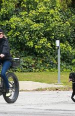 ROBIN WRIGHT and Clement Giraudet Out for Bike Ride in Santa Monica 04/27/2020