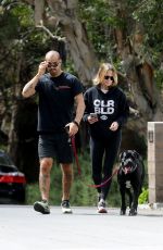 ROBIN WRIGHT and Clement Giraudet Out with Their Dog in Los Angeles 04/07/2020