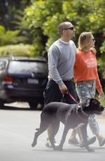 ROBIN WRIGHT and Clement Giraudet Out with Their Dog in Santa Monica 04/28/2020