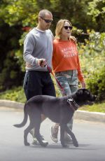 ROBIN WRIGHT and Clement Giraudet Out with Their Dog in Santa Monica 04/28/2020