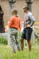 ROBIN WRIGHT and Clement Giraudet Out with Their Dog in Santa Monica 04/28/2020