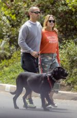 ROBIN WRIGHT and Clement Giraudet Out with Their Dog in Santa Monica 04/28/2020