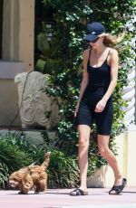 ROOSMARIJN DE KOK and Jamison Ernest Out with Her Dog in Miami 03/31/2020