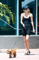 ROOSMARIJN DE KOK and Jamison Ernest Out with Her Dog in Miami 03/31/2020