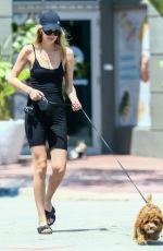 ROOSMARIJN DE KOK and Jamison Ernest Out with Her Dog in Miami 03/31/2020