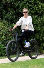 ROSIE HUNTINGTON-WHITELEY Out Riding a Bike in Los Angeles 04/04/2020