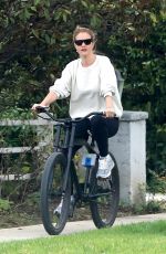 ROSIE HUNTINGTON-WHITELEY Out Riding a Bike in Los Angeles 04/04/2020