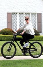 ROSIE HUNTINGTON-WHITELEY Out Riding a Bike in Los Angeles 04/04/2020