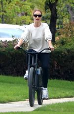 ROSIE HUNTINGTON-WHITELEY Out Riding a Bike in Los Angeles 04/04/2020
