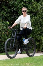 ROSIE HUNTINGTON-WHITELEY Out Riding a Bike in Los Angeles 04/04/2020
