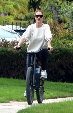 ROSIE HUNTINGTON-WHITELEY Out Riding a Bike in Los Angeles 04/04/2020