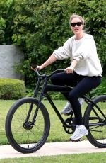 ROSIE HUNTINGTON-WHITELEY Out Riding a Bike in Los Angeles 04/04/2020