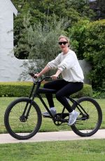 ROSIE HUNTINGTON-WHITELEY Out Riding a Bike in Los Angeles 04/04/2020