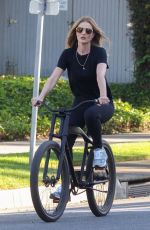 ROSIE HUNTINGTON-WHITELEY Out Riding Bike in Beverly Hills 04/22/2020